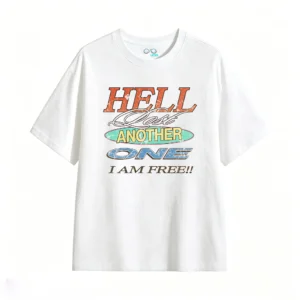Remera estampada Hell vintage gráfico