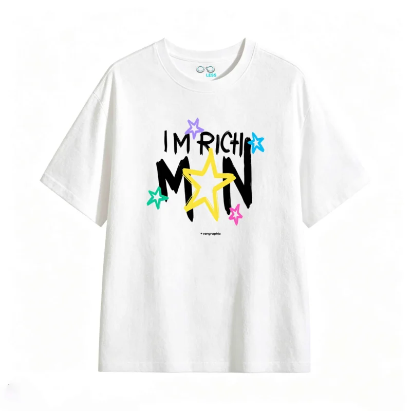 Remera estampada estrellas gráfico