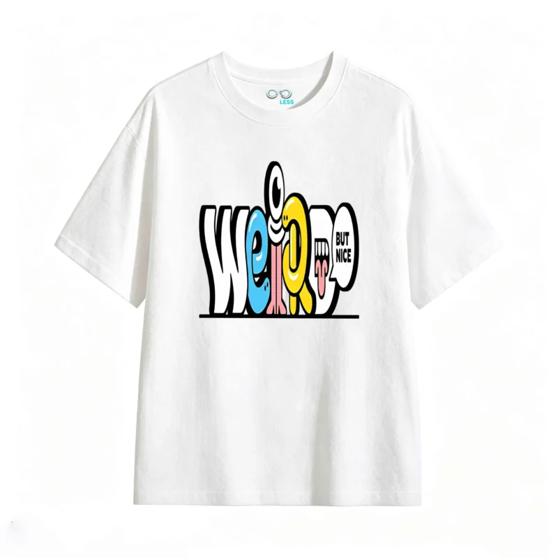 Remera estampada Weird But Nice gráfico