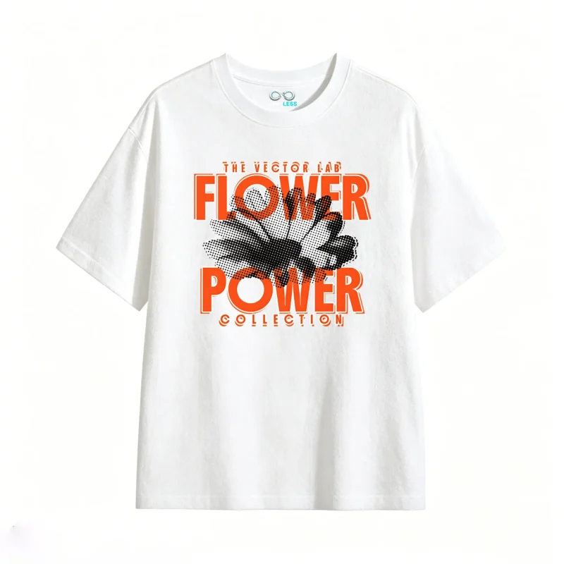 主图_2 Remera estampada Flower Power vintage