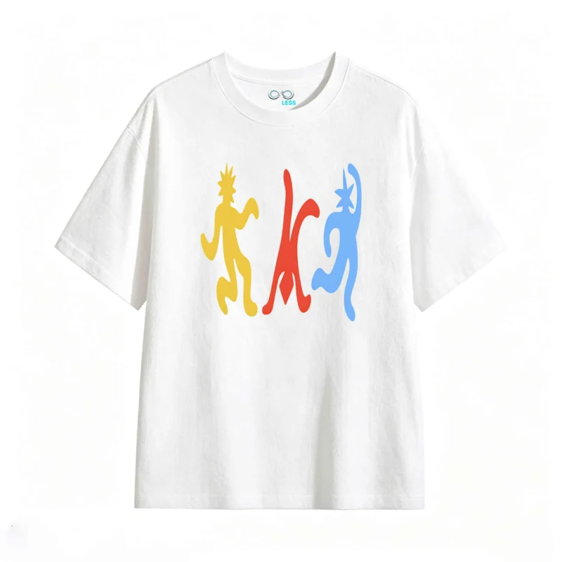 Remera estampada arte abstracto moderno