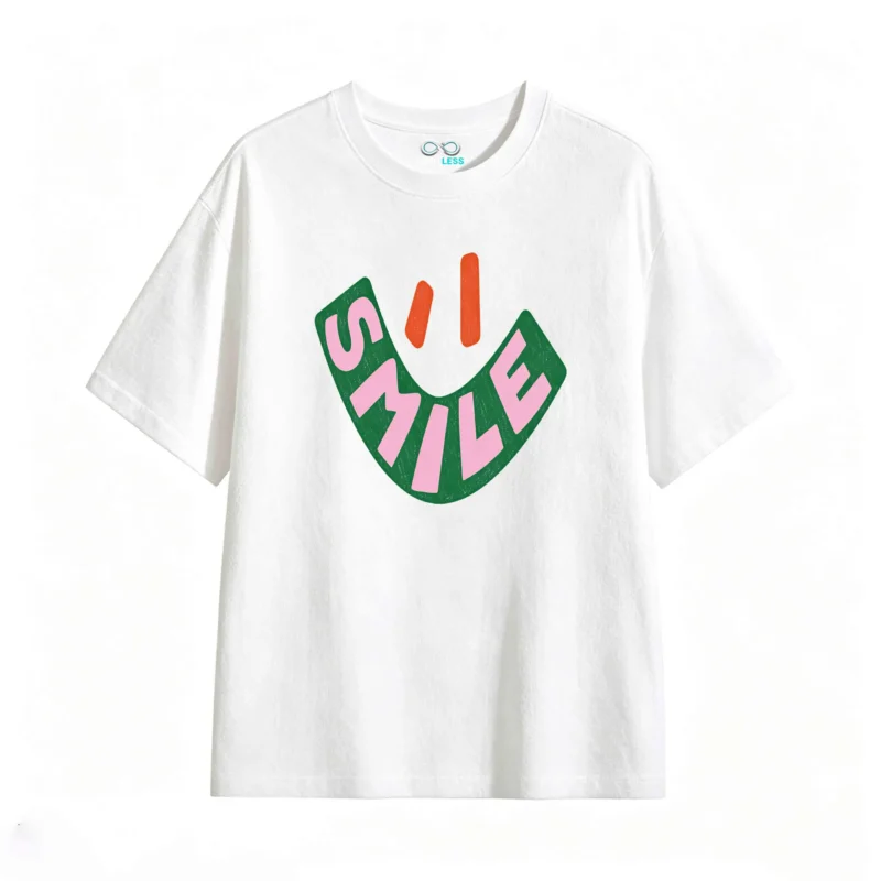 主图_2 Remera estampada sonrisa vintage