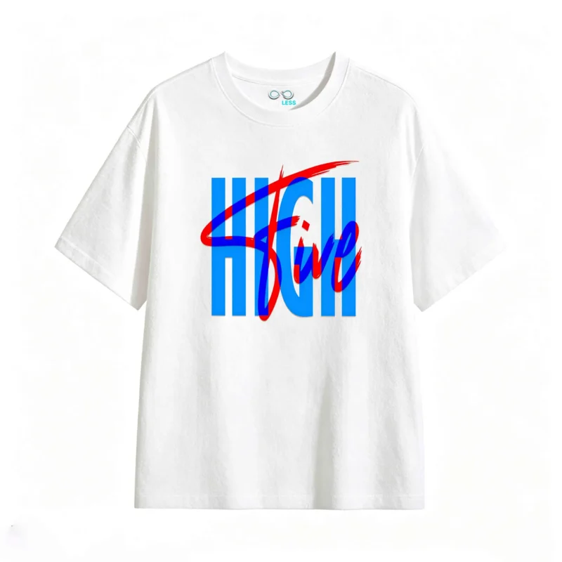 Remera estampada High Five gráfico