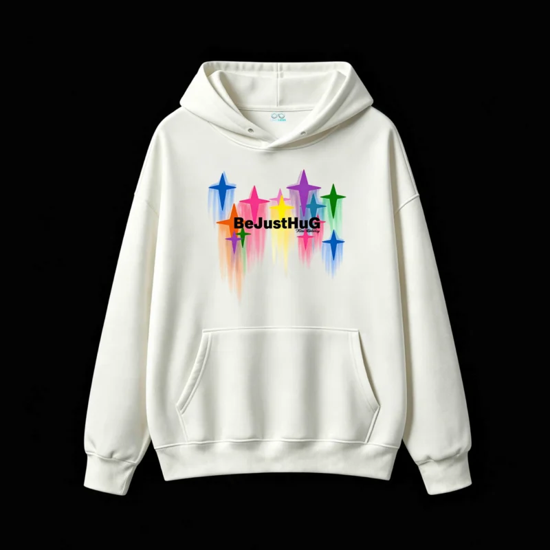 主图_2 Buzo capucha BeJustHuG, estampa estrellas