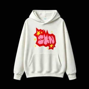 主图_2 Buzo capucha, grafiti SKN estampado