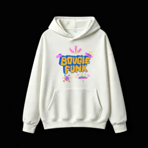 Buzo capucha, Bougie Funk estampado
