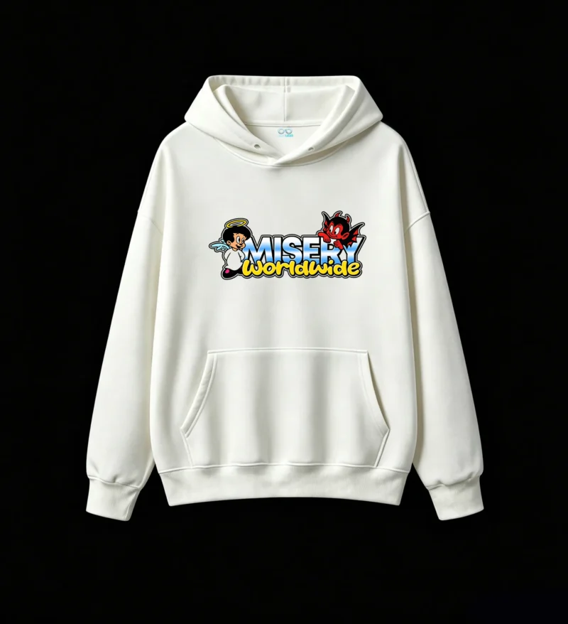 主图_2 Buzo capucha Misery Worldwide, estampa gráfica