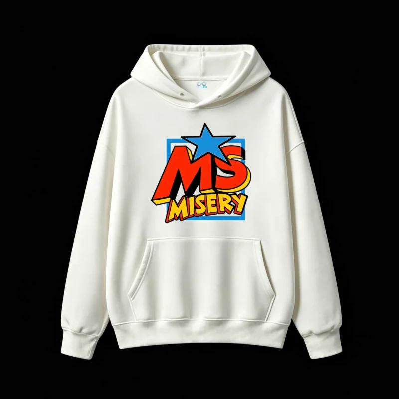 主图_2 Buzo capucha Misery, estampa gráfica casual