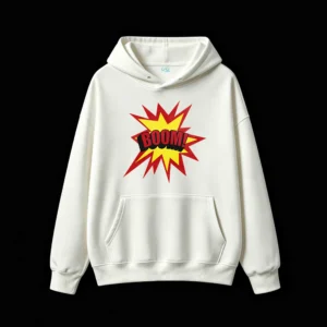 Buzo capucha, Boom cómic pop art estampado