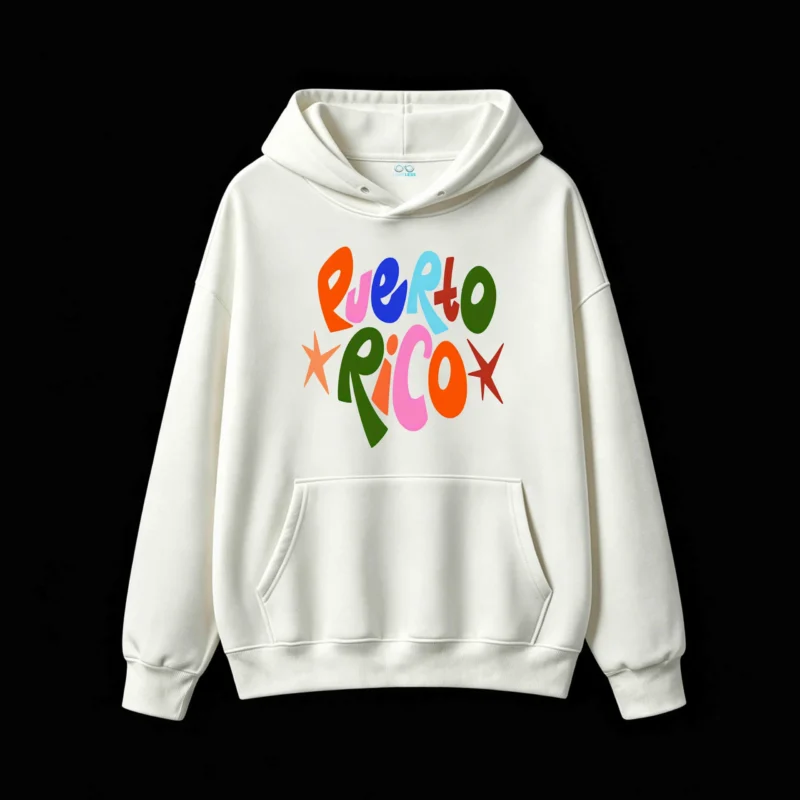 Buzo capucha, Puerto Rico diseño gráfico