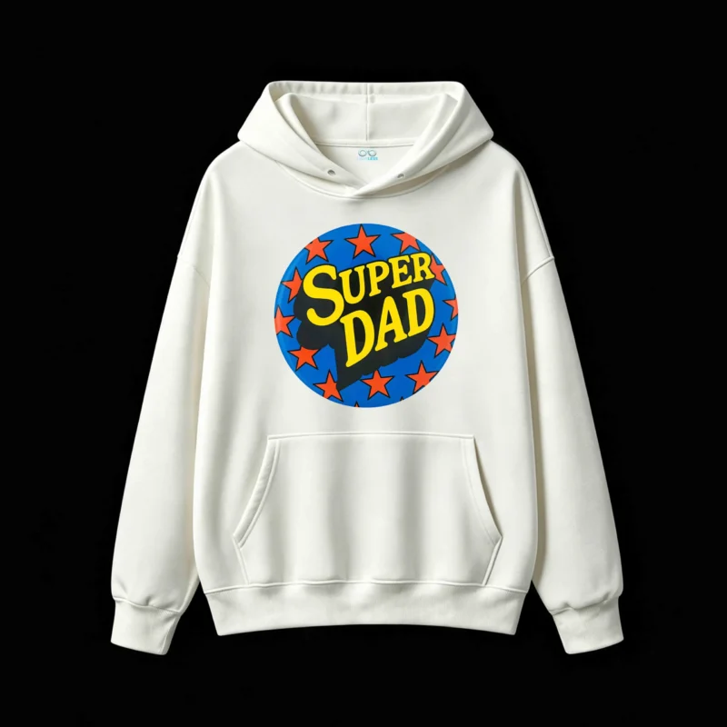 主图_2 Buzo capucha Super Dad, diseño regalo original