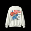 Kill Punks Back Print Graphic Crew Neck Sweatshirt