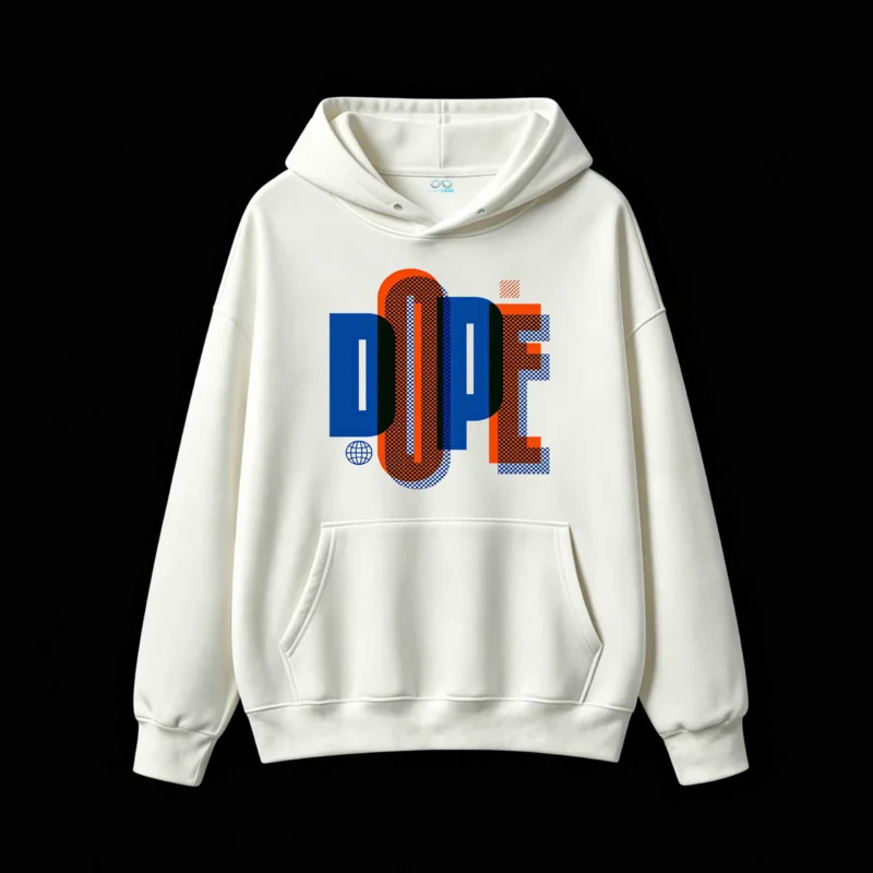 Buzo capucha Dope, diseño gráfico