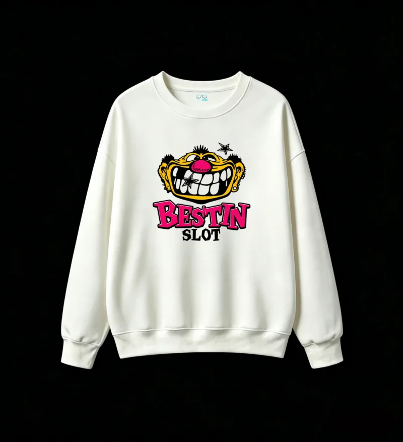 Buzo cuello redondo, estampa Bestin estilo urbano