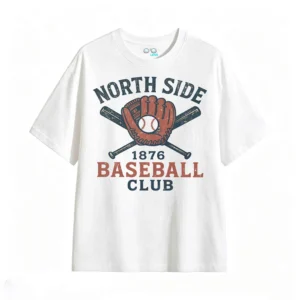 North Side 1876 Baseball Club Vintage Graphic T-Shirt