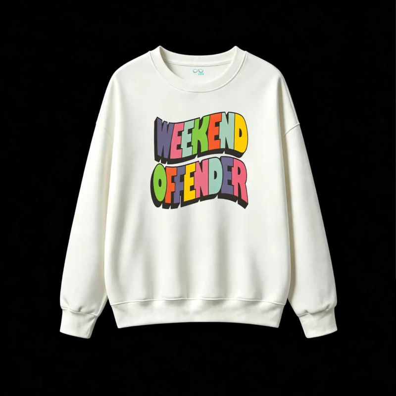 Buzo cuello redondo Weekend Offender, estampa urbana