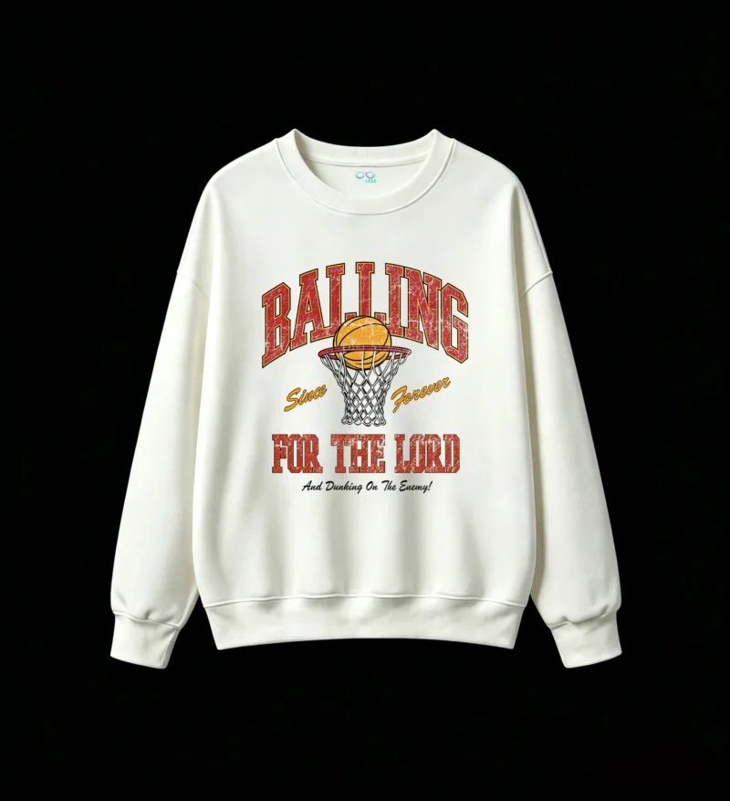 Buzo cuello redondo, básquet Balling retro vintage