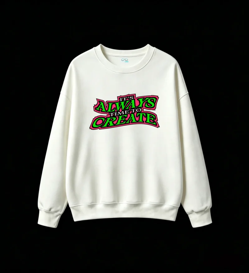 Buzo cuello redondo, Always To Create holgado urbano