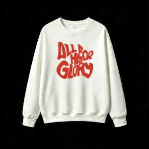 Buzo cuello redondo, estampa All For Glory urbano