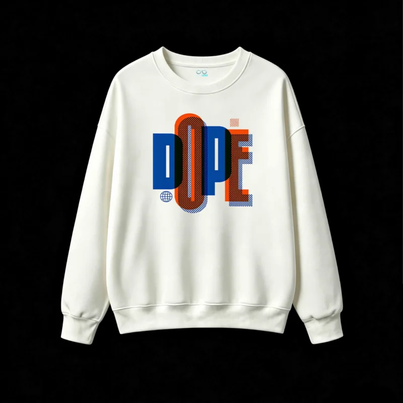 Buzo cuello redondo, Dope gráfico urbano estilo casual