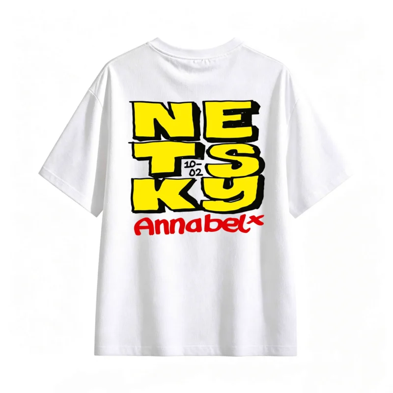 Remera Algodón Estampado Netsky Annabelx Diseño Premium Casual