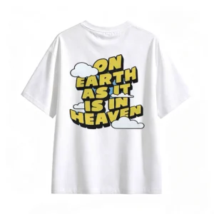 主图_2 Remera Algodón Estampada On Earth Frase Vintage Premium