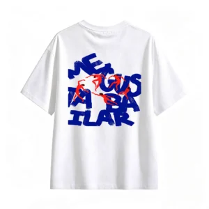 主图_2 Remera Algodón Estampado Arte Abstracto Oversize Urbana