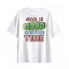 主图_2 Remera Algodón God Is Good Estampado Vintage Casual Premium