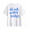 Remera Algodón Estampada Drink Water Casual Oversize Premium