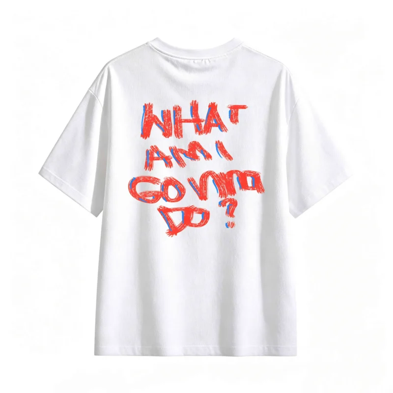 Remera Algodón Estampada What Am I Gonna Do Diseño Urbano