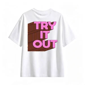 Remera Algodón Try It Out Estampado Urbano Casual Premium