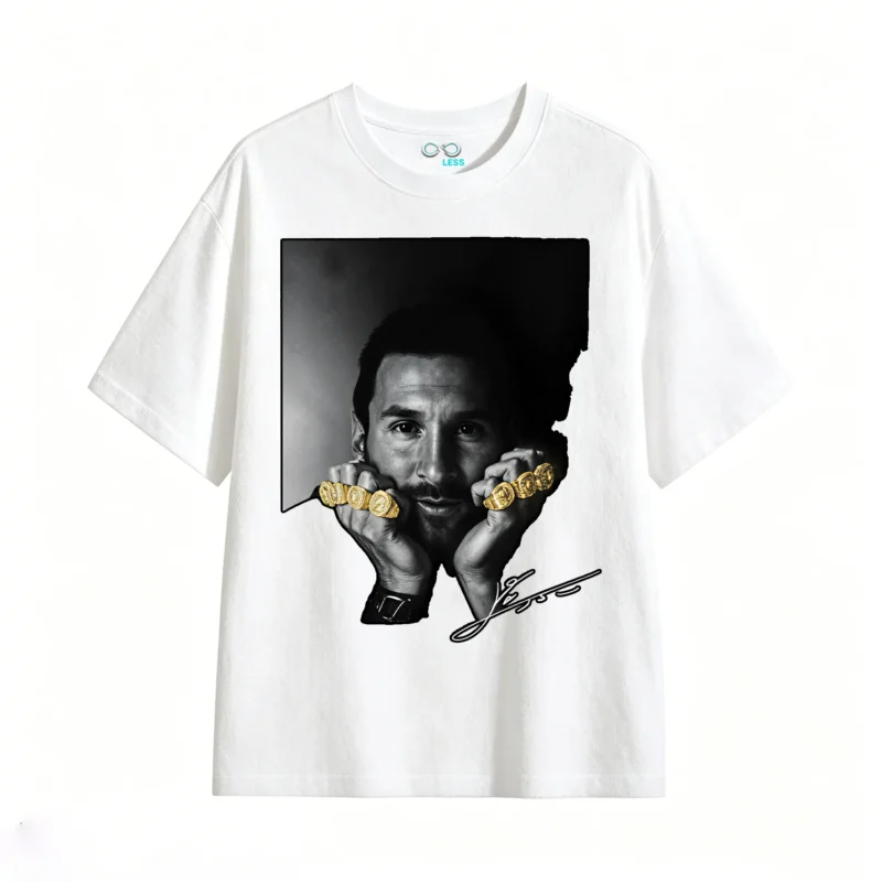 主图_2 Lionel Messi GOAT Rings Argentina World Cup Champion T-Shirt
