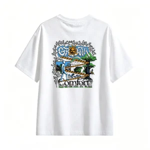 主图_2 Remera Algodón Estampada Growth Diseño Psicodélico Premium