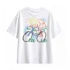 Remera Algodón Estampado Bicicleta Sol Diseño Artístico Premium