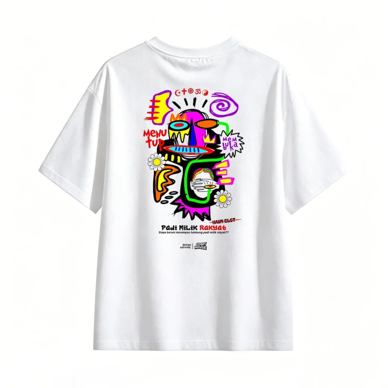 Remera Algodón Estampado Abstracto Arte Pop Calidad Premium