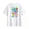 Remera Algodón Estampado Graffiti Urbano Oversize Tendencia