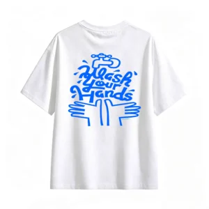 主图_2 Remera Algodón Estampada Wash Your Hands Diseño Urbano Premium