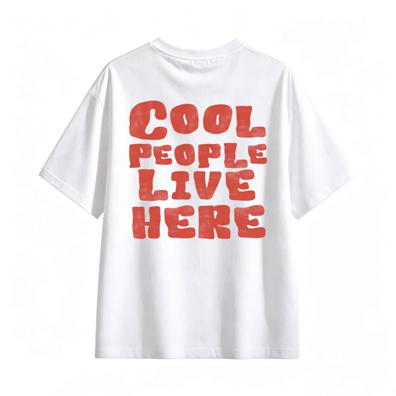 Remera Algodón Estampada Cool People Casual Oversize Premium