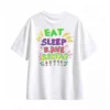 主图_2 Remera Algodón Estampada Rave Eat Sleep Repeat Oversize