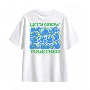 主图_2 Remera Algodón Estampada Lets Grow Diseño Urbano Premium
