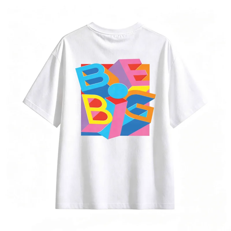 Remera Algodón Estampado 3D Diseño Pop Art Casual Premium
