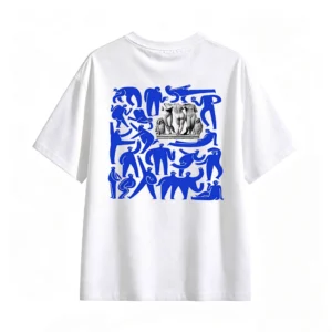 主图_2 Remera Algodón Estampado Arte Abstracto Oversize Urbano Trendy