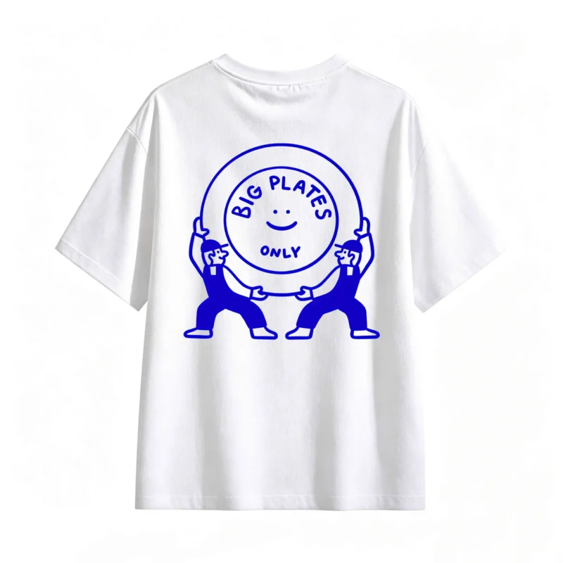 Remera Algodón Estampada Big Plates Only Oversize Urbana Premium
