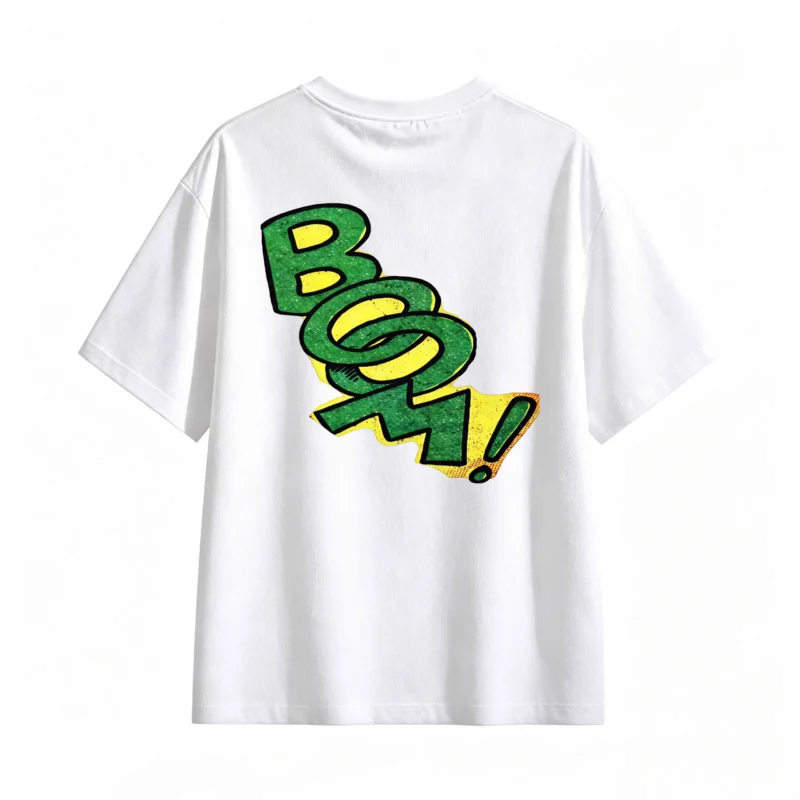 Remera Algodón Estampado Boom Comic Pop Art Casual Premium