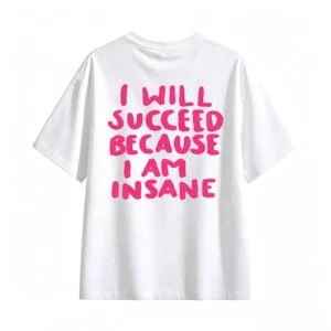 主图_2 Remera Algodón Estampada I Will Succeed Frase Casual Calidad