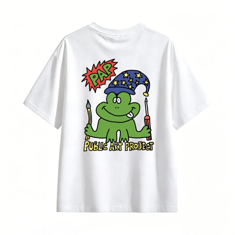 Remera Algodón Estampada Rana Mago Diseño Único Casual Urbano