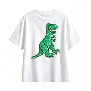 主图_2 Remera Algodón Estampado Dinosaurio Rex Diseño Creativo