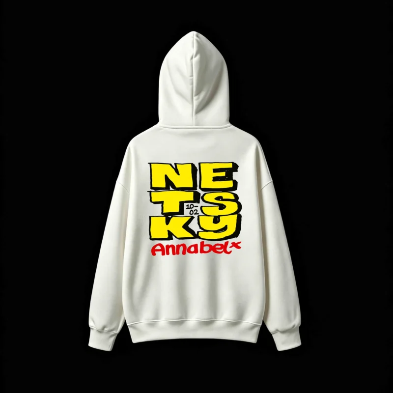 Buzo capucha estampado Netsky Annabelx gráfico
