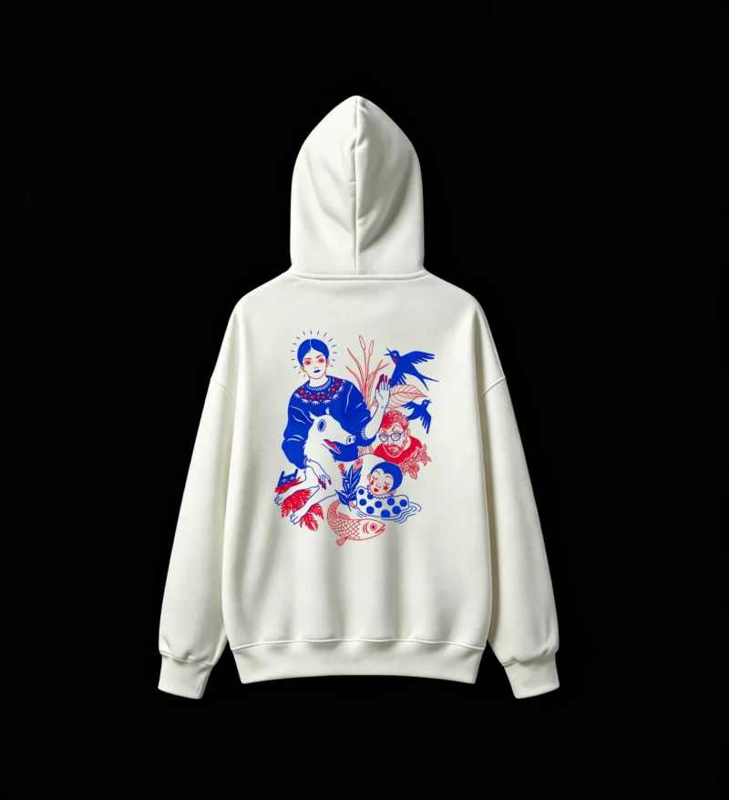 主图_2 Buzo capucha estampado arte surrealista