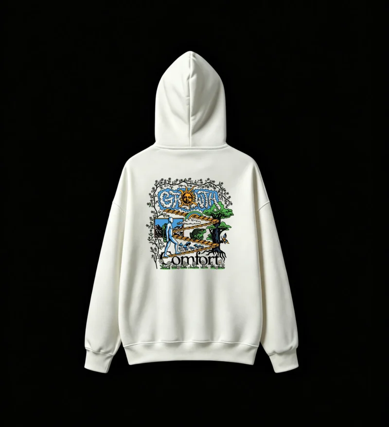 主图_2 Buzo capucha estampado Growth surrealista